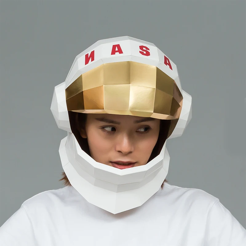 

Creative Handmade Paper Mould Diy Space Astronaut Headset Personal Photography Projects for Men and Women's Universal Cosmetic