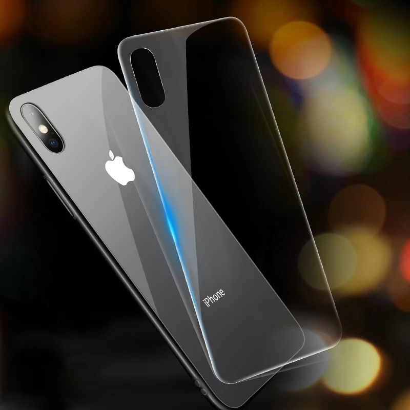 Back Tempered Glass For iphone X XS 11 Pro Max XR 6 7 8 Plus Rear Screen Protector For iPhone XR XS Max safety Glass Protective