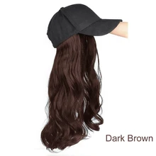 Новая бейсбольная шляпа с длинными вьющимися волнистыми волосами парики синтетические волосы шляпа для женщин девушек WSH99