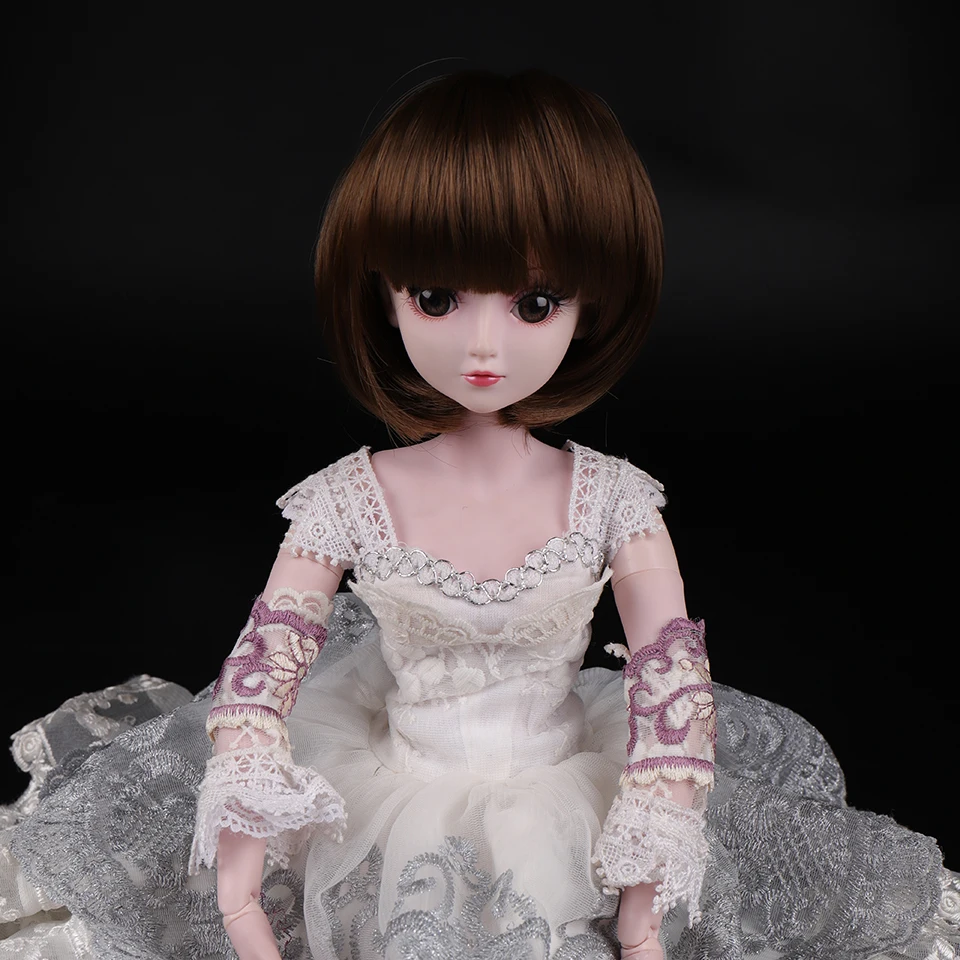 Cataleya BJD парик 1/3 1/4 короткие черные прямые и кудрявые челки волос Высокая температура волокна для куклы