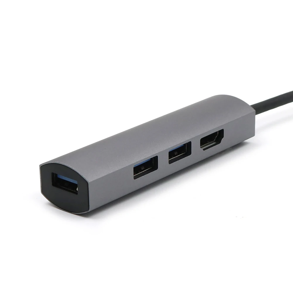 USB C концентратор портативный type-C к USB 3,0 HDMI 4K переходник док-станция для MacBooPro HDMI аксессуары сплиттер 4 порта usb концентратор