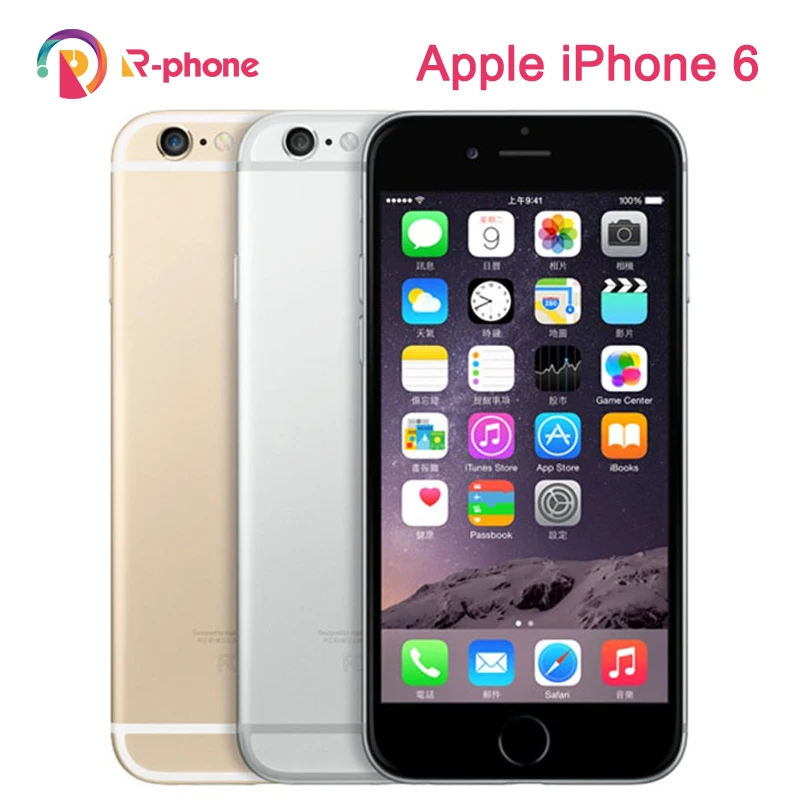 Оригинальный Apple iPhone 6 Двухъядерный 4 7 дюймов IOS 16/64/128 ГБ ROM 1 ГГц 8 Мп камера 3G WCDMA 4G LTE