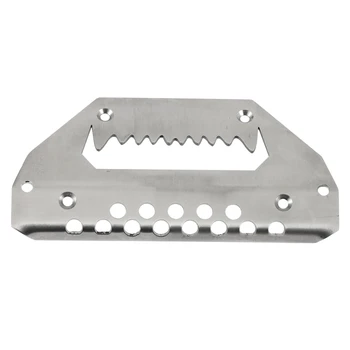 

HOT-Metal Stainless Steel Front Chassis Armor Protection Plate for 1/10 RC Tracked Traxxas TRX-4 G500 Front Protection Board