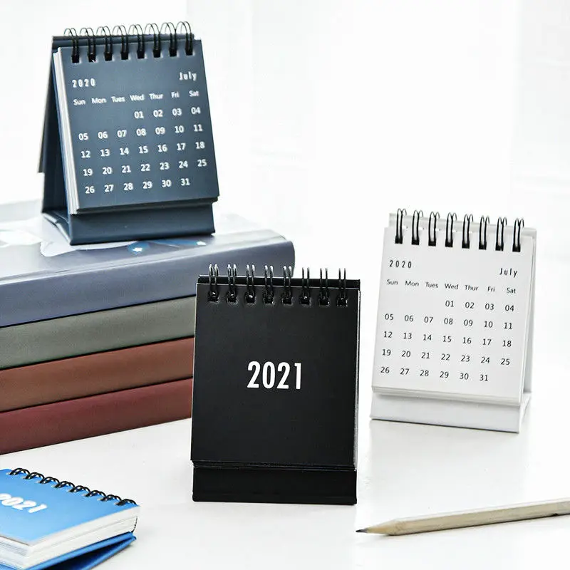 

2021 Creative Mini Desk Calendar Personalized Decoration Work Notepad Calendar Book