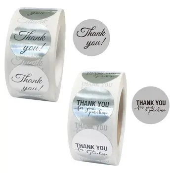 

Round Thank You Stickers Scrapbooking Seal Packing Lables Mini DIY Craft Wedding Wedding Gift Card Decorations