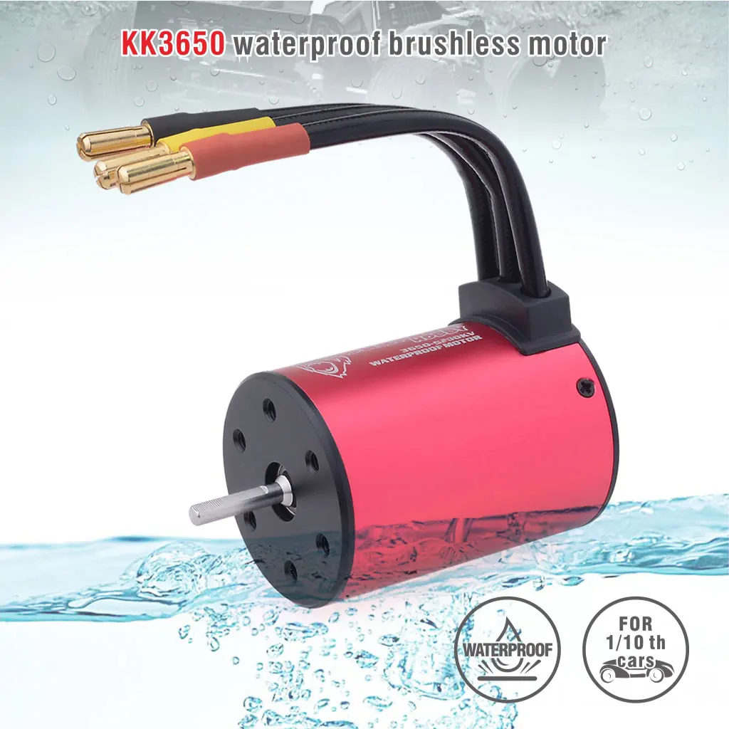 Moteur Brushless 3650 Haute Performance pour Drone de Course - 1650KV à 5200KV, avec câbles et connecteurs