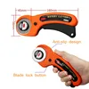 45mm Rotary Cutter, Soft Grip Comfort Loop Handle Roller Knife Self Healing Cutting Mat Set for Patch Work Sewing DIY Accessory ► Photo 3/6