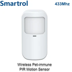 433MHz PIR Motion Sensor Detector Pet-immune Wireless Infrared Motion Detector for Home Alarm System  APP Remote Control