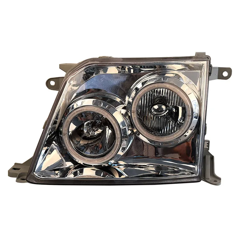 Modified white bottom hole car headlights suitable for Toyota Land Cruiser PRADO LC90 FJ90 RZJ90 VZJ95 KZJ951998 1999 2000 2001