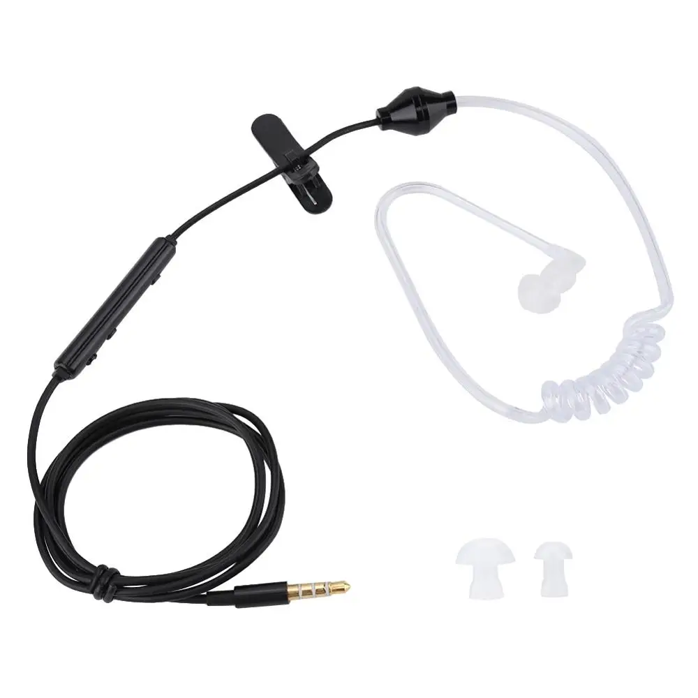 Auriculares Earbud Audifono In-Ear Headsets Air Tube Security Earpiece With Mic For IOS For Android airpiece for android