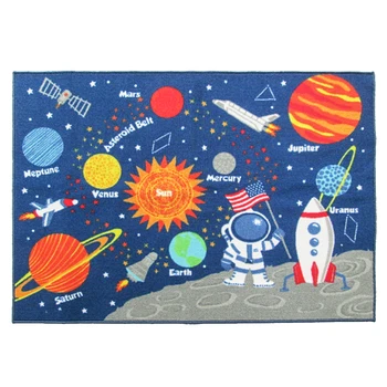 

Reusable Washable Rug Carpet Mat Grippers Non Slip Silicone Safety Bath Mat Grip Protect Planet Pattern For Bathroom Living Room
