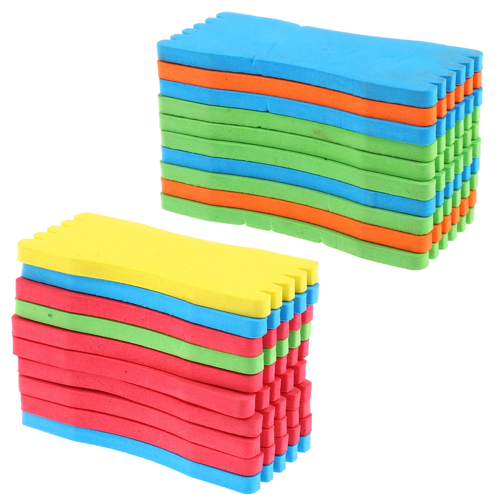 Perfeclan 20pcs Foam Winding Boards Fishing Line Leaders Rigs Storage Board