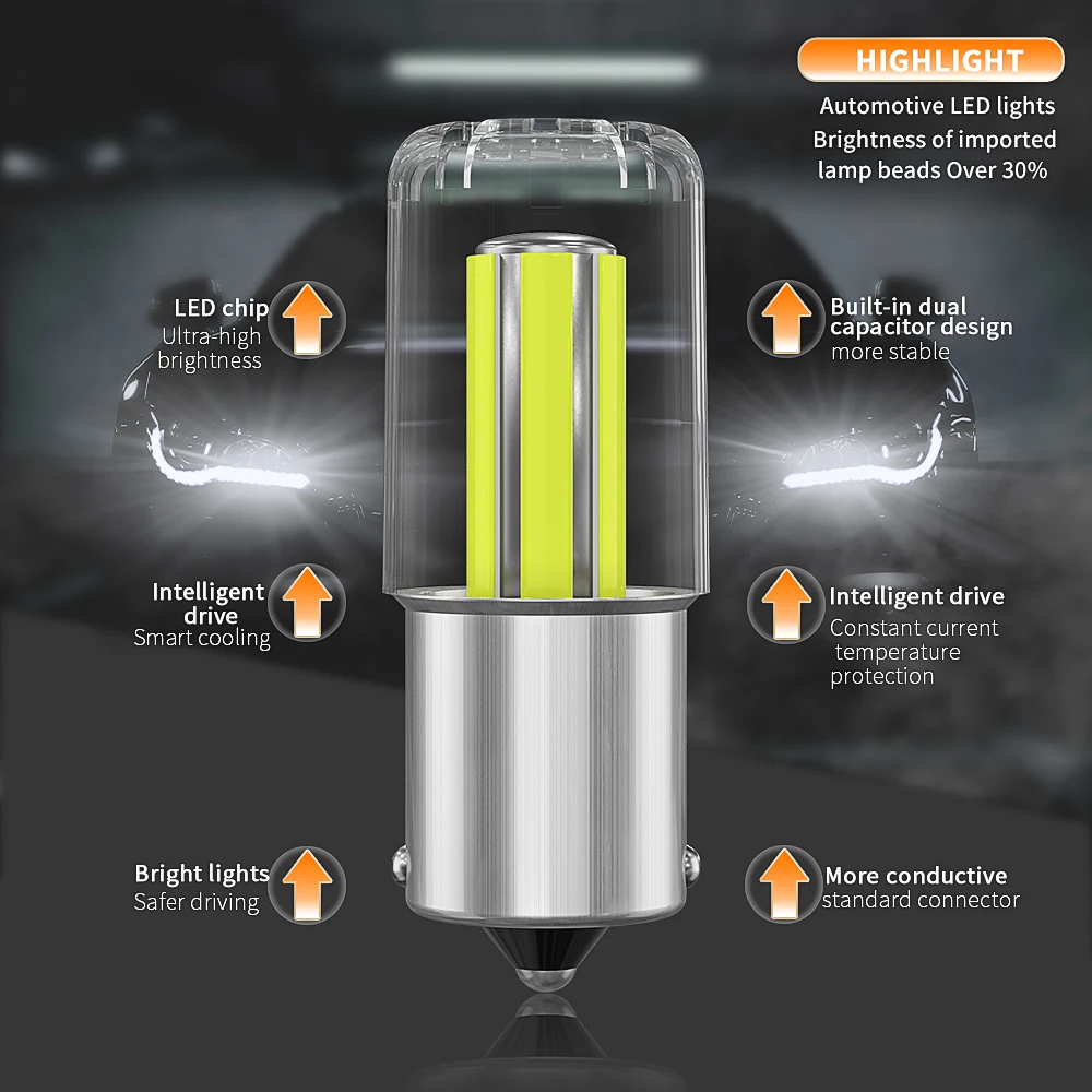 ̵ COB 1156 1157 BA15S BAY15D P21/5W LED , ʶƮ 극ũ ,  õ,  , ȭƮ ο , 2x6
