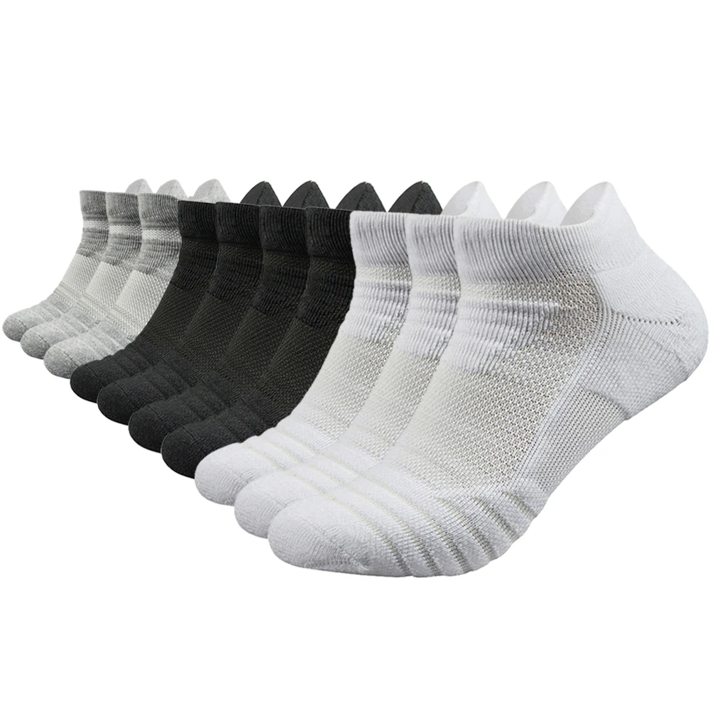 E399776A 10pairs SFIT Компрессионные спортивные носки для бега для мужчин и женщин, мягкие утолщенные уличные носки для фитнеса, велоспорта, пеших прогулок, спортивных носков - Цвет: E399776A 10pairs