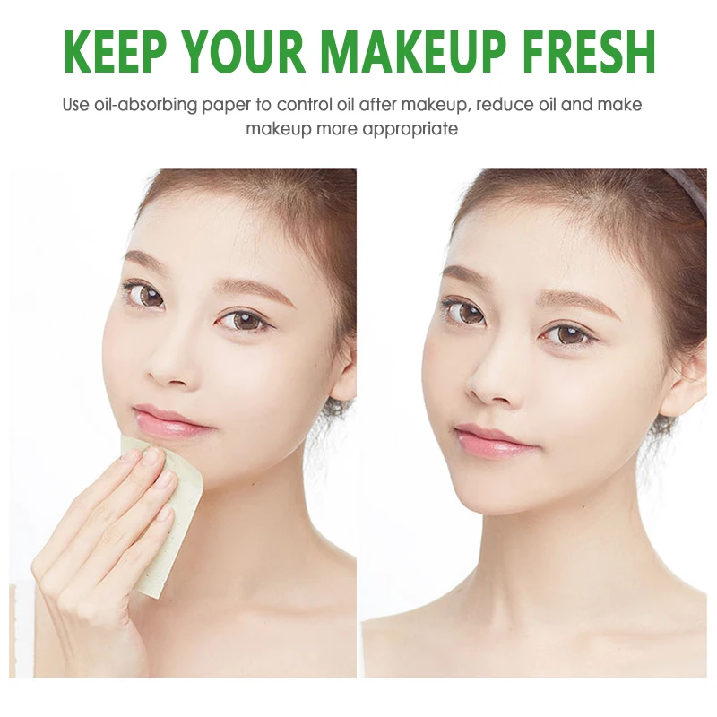 face oil absorbing paper 100Sheets Face Oil Absorbing Paper Mint Bamboo Charcoal Pink Chamomile Oil Control Plant Fibres Blotting Makeup Tools TSLM1