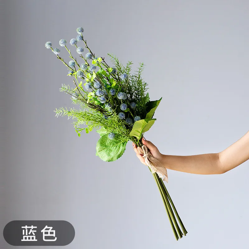 cypress bouquet Наличные руки держать в обеих руках букет темперамент вкус Шелковый цветок фотография портрет фотосъемка реквизит пластик Моделирование цветок - Цвет: cypress bouquet