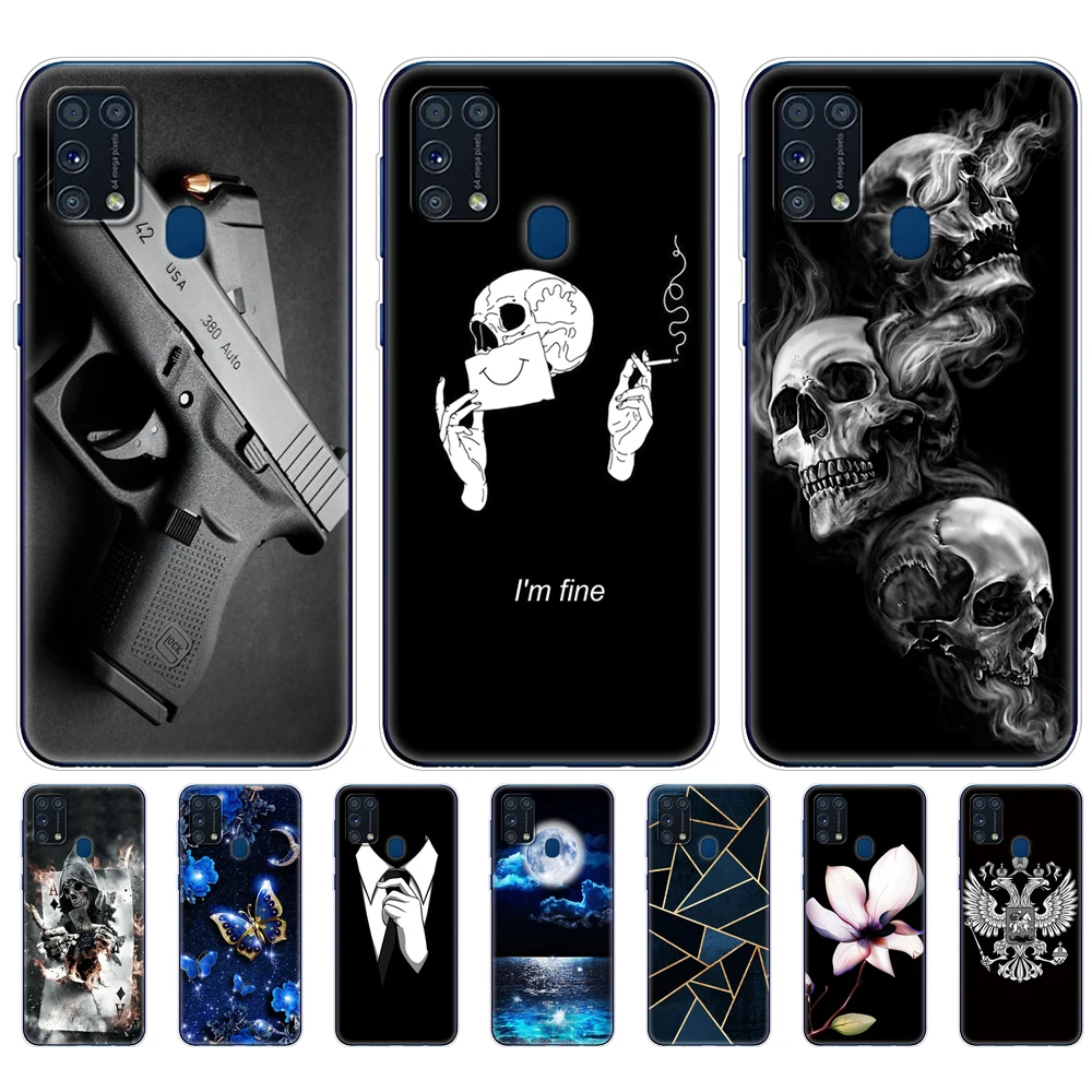 

For Samsung M21 Case 6.4" Soft Silicon Tpu Cover For Samsung Galaxy M21 M 21 SM-M215FZGUSER m215 Phone Back Shell Bumper Funda