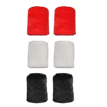 Женские однотонные теплые зимние сапоги с искусственным мехом; обувь с манжетами на рукавах