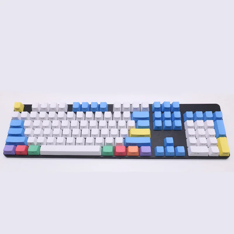 Механическая клавиатура Keycap 87/104/108 клавиши PBT Мел Набор цвет личности брелки для Cherry mx - Цвет: side