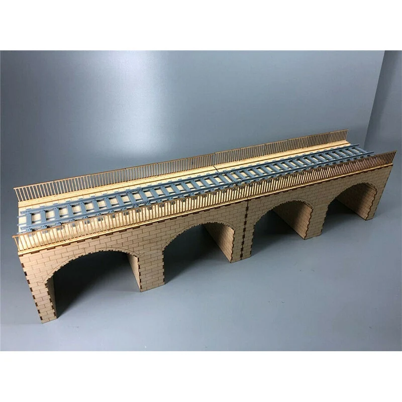1/35 Scale Railway Stone Arch Bridge Diorama Wooden Assembly Model Kit TMW00012 | Игрушки и хобби