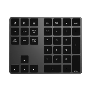 

Bluetooth 3.0 Wireless Numeric Keypad 34 Keys Digital Keyboard for Accounting Teller Windows IOS Mac OS Android PC Tablet Laptop