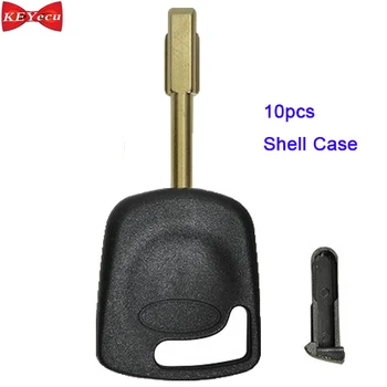 

KEYECU 10pcs for Ford Fiesta Mondeo Focus Transit Connect Transponder Key Shell Case FO21