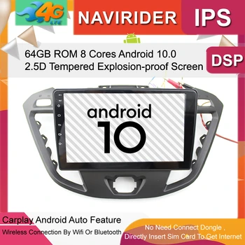 

IPS Screen Android Head Unit For Ford Transit Custom Tourneo Car Audio Tape Recorder Radio GPS Autoradio Multimedia Navigation