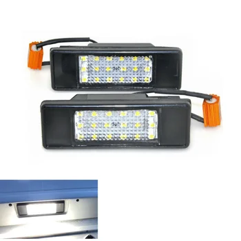 

White License Plate Light LED Error Free 18- SMD DC 12V Car Auto 2Pcs 3W