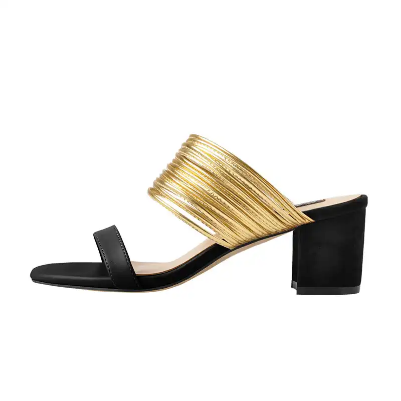 mid block heel mules