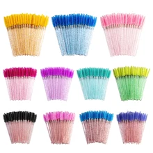  100/50Pcs Disposable Eyelash Brushes Eyelashes Extension Tools Eyebrow Brush Mascara Wands Applicator Spoolers Eye Lash Cosmetic 