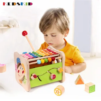 

Wooden Multi-function Geometric Matching Intelligence Box for Infants and Young Children Enlightenment Early Education Intellige