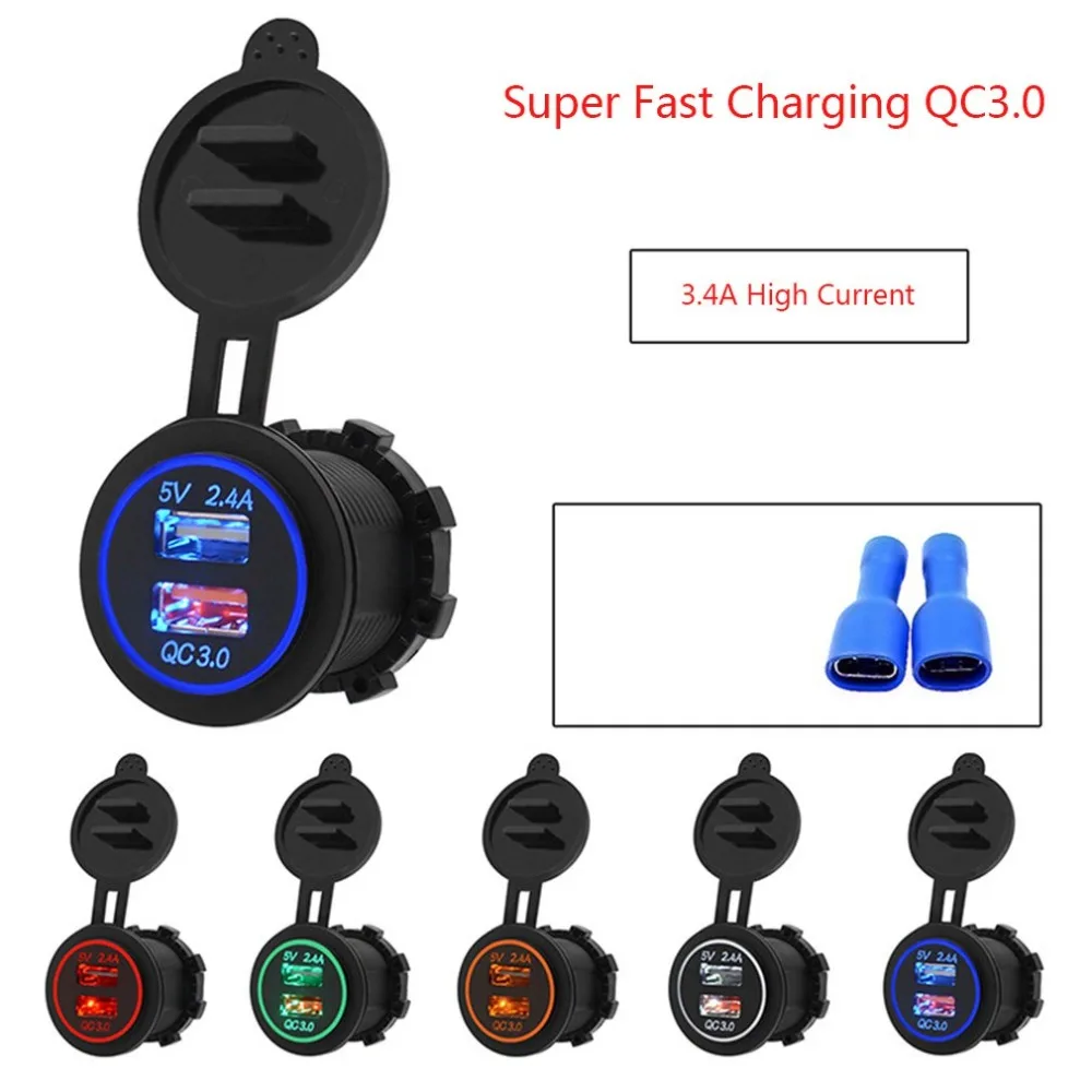 CS-723A1Automobile мотоцикл модифицированный мотоцикл автомобильное Usb зарядное устройство водонепроницаемый мобильный телефон автомобильное зарядное устройство прикуриватель