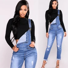 Джинсы, женские брюки, подтяжки, штаны, обтягивающие, для девушек, с дырками, брюки-карандаш, весна и осень, пояс, джинсы