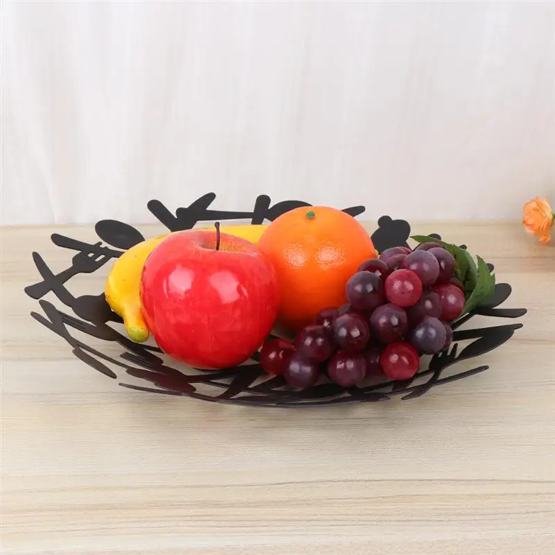 Модная корзина для хранения закусок, поднос для мелочей, полое блюдо, железное блюдо, вечерние, домашний декор