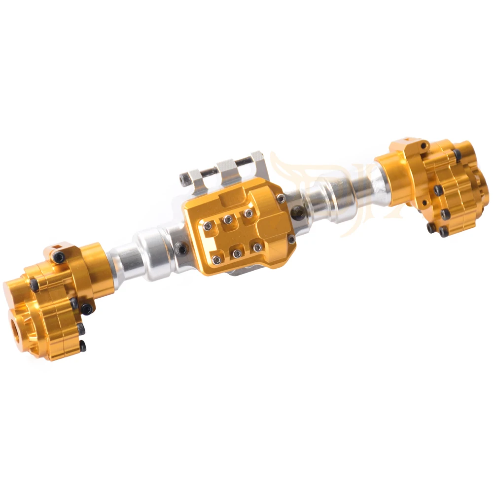 DJX алюминиевый корпус передней и задней портальной оси для 1/10 RC Гусеничный автомобиль TRX-4 осями Запчасти для обновления