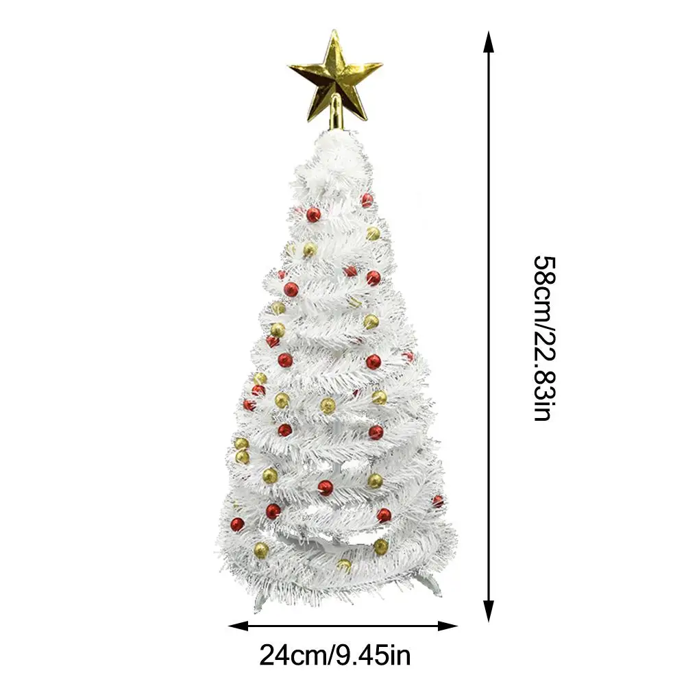 58x24cm Christmas Tree Foldable Table Ornaments For Home Christmas Halloween Parties Decoration Rubia Cordifolia