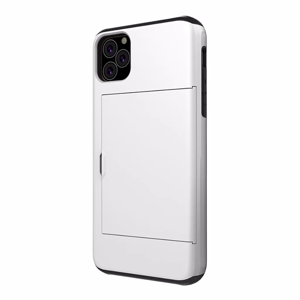 Чехол для телефона Mosunx с бумажником для iPhone 11, 6,1 дюймов, новинка, чехол с отделением для кредитных карт, амортизирующий чехол из ТПУ, внутренний внешний вид