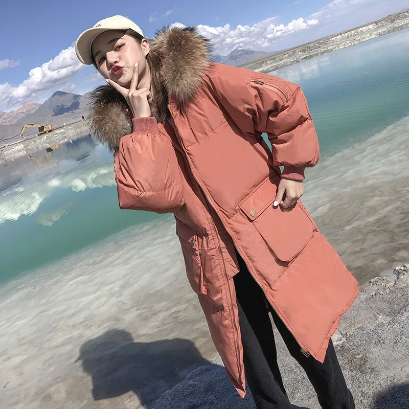 

2019 New Style Fashion Cotton-padded Clothes Thick down Coat Couples Celebrity Style 9933