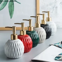 Бутылка для дезинфицирующего средства для рук в ванной комнате, керамическая бутылка для лосьона, гель для душа, шампунь, пресс-бутылка, украшение для ванной комнаты, для дома