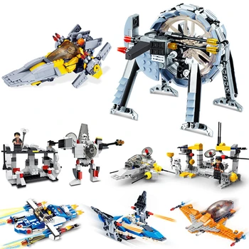 

New Star Ship Series Variable Form Brick Compatible With Lepining Figures Model Building Blocks Toys For Children Kids Gift
