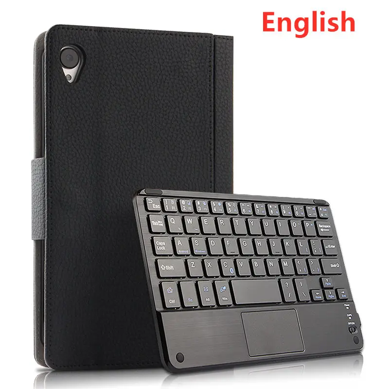 black English Case For Huawei Mediapad M6 8.4 inch VRD-AL09 W09 Protective Cover Bluetooth keyboard Protector for Huawei M6 8.4" Tablet Case - Цвет: black English