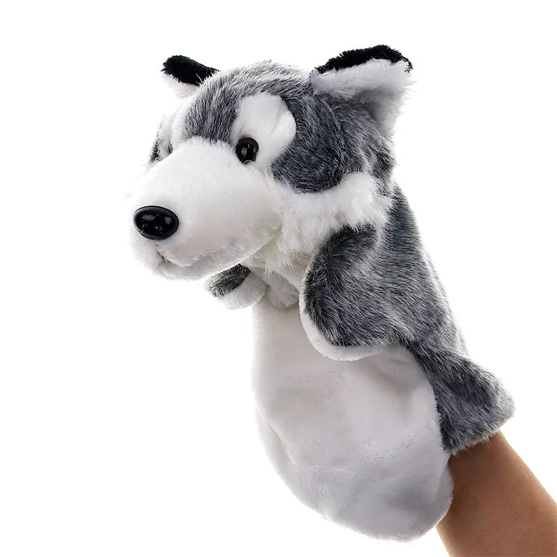thumbnail image 1 of Animal Hand Puppet Cat Dolls Plush Hand Doll Early Education Learning Toys Children Marionetes Puppets for telling story, 1 of 5