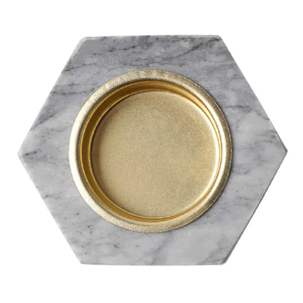 

Natural Marble Tea Light Votive Candle Holder for Coffee Table & Centerpiece Home Decor