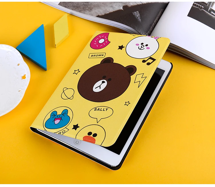 Прекрасный мультфильм Connie Кролик для Ipad Pro 9,7 10,5 11 мин 5 4 Ipad Air 1 2 3 Ipad 2, 3, 4, полное покрытие Мягкий защитный чехол с откидной крышкой