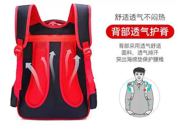 Сумка для начальной школы Disney Spiderman детская книжная сумка 1 6 класса школьный