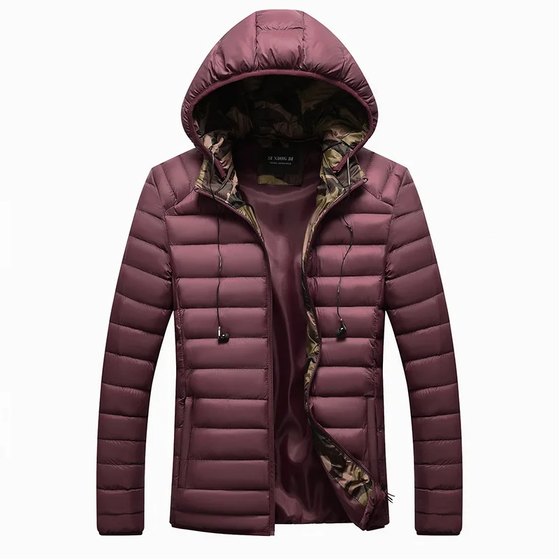 

2019 Men's Autumn Winter Jackets Cotton-Padded Jackets Coat Slim Fit Waterproof Thermal Jacket Casual Wadded Coat Chaqueta M-3XL