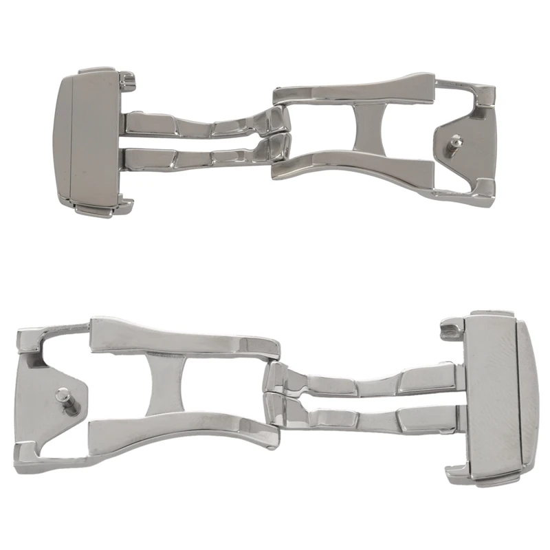 

2 Pcs Stainless Steel Deployant Watch Strap Folding Buckle Clasp for Omega, Smooth No.20Mm & Fosted No.18Mm