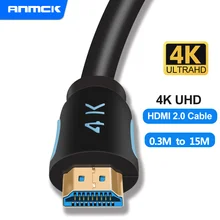 Anmck HDMI Cable 4k 2.0 HDMI to HDMI 3m 5m 10m 15m Support ARC 3D HDR 4K 60Hz Ultra HD for Splitter Switch PS4 TV Box Projector