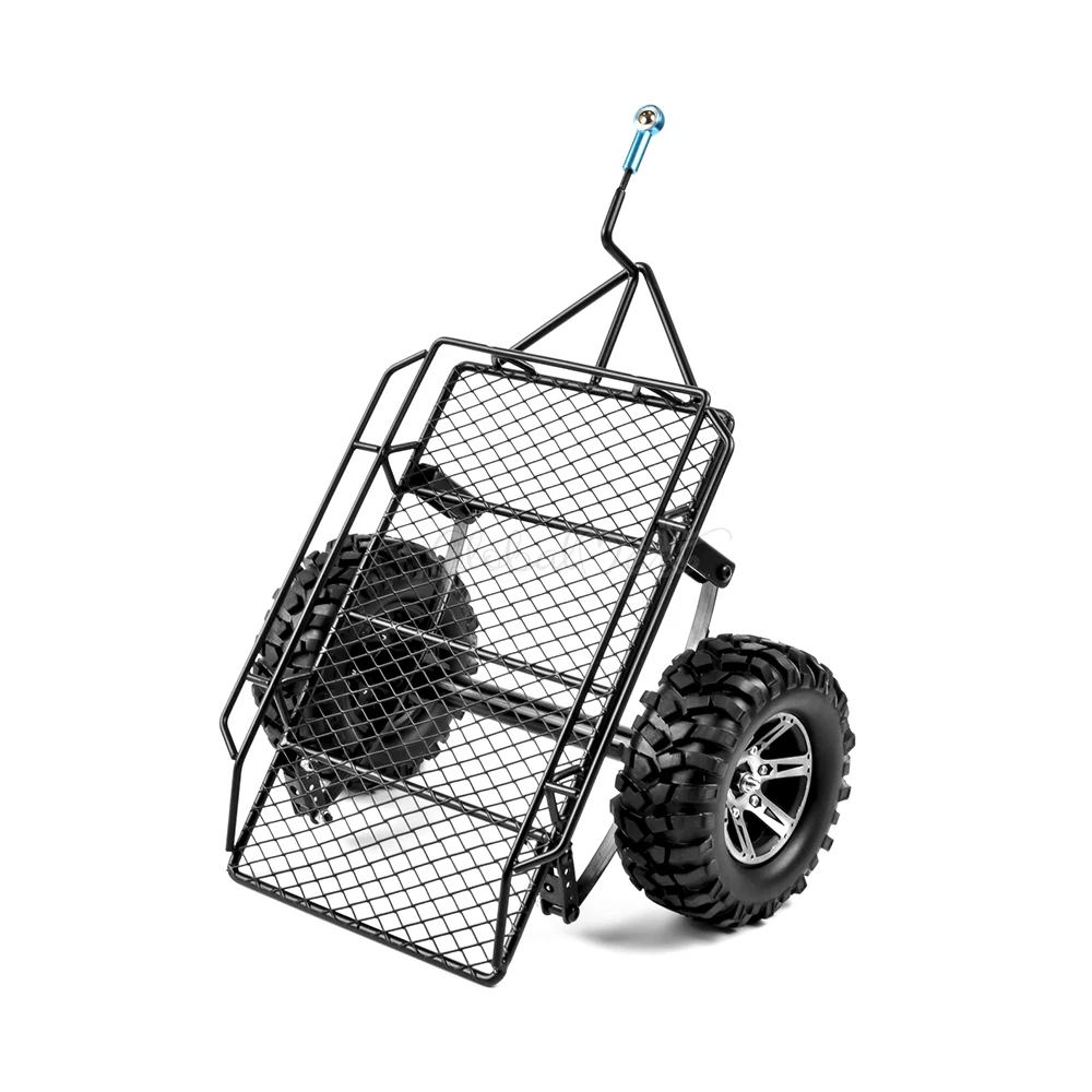 Metal Hitch Mount Trailer Simulation Trailer For RC Rock Cralwer Car Axial SCX10 Traxxas TRX4 TAMIYA CC01 D90 Cars Hopper (1)
