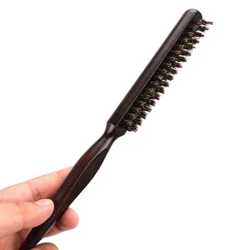 Billig 1 Stücke Haar Styling Salon Pinsel Werkzeug Kopfhaut Massage Holz Griff Detangle Haar Kamm Pinsel